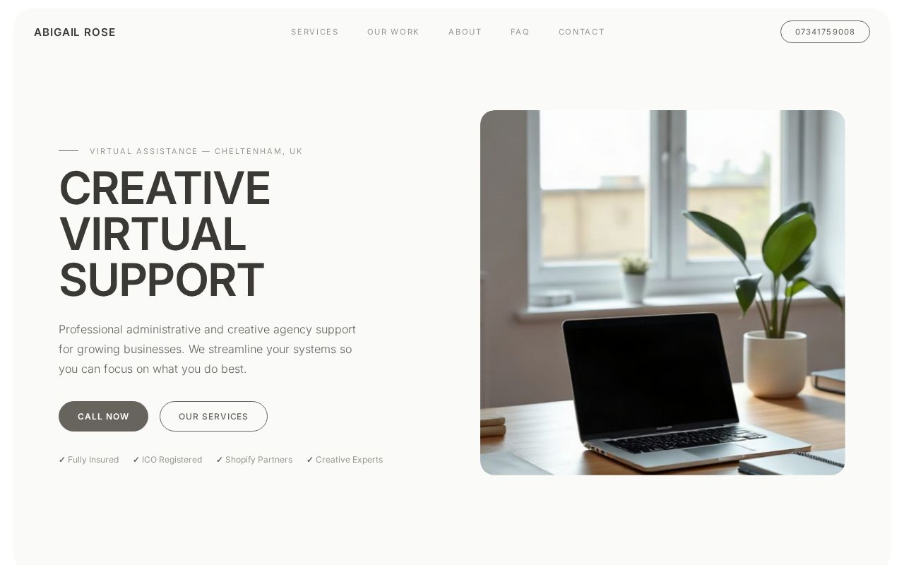 Your new website