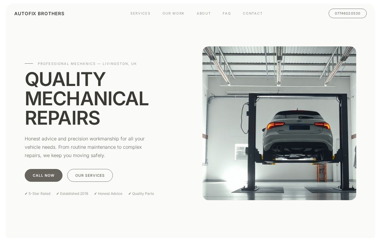 Your new website