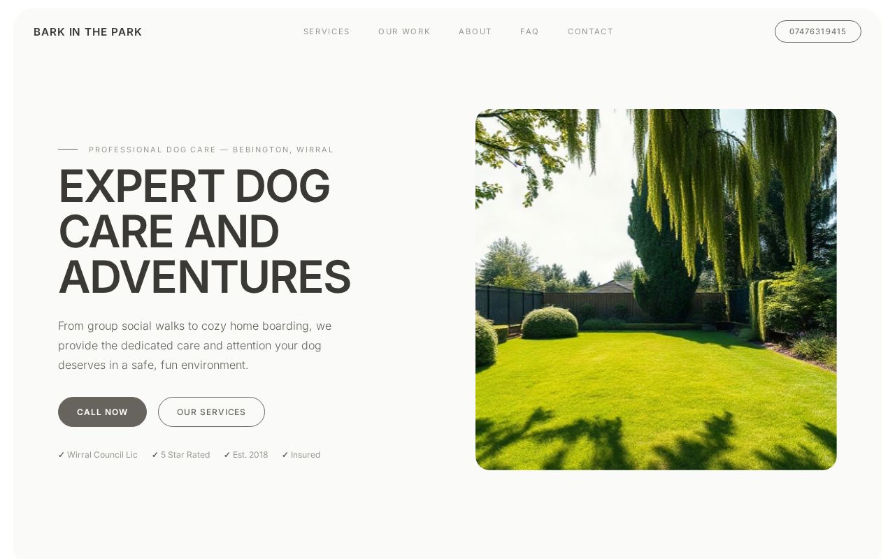 Your new website