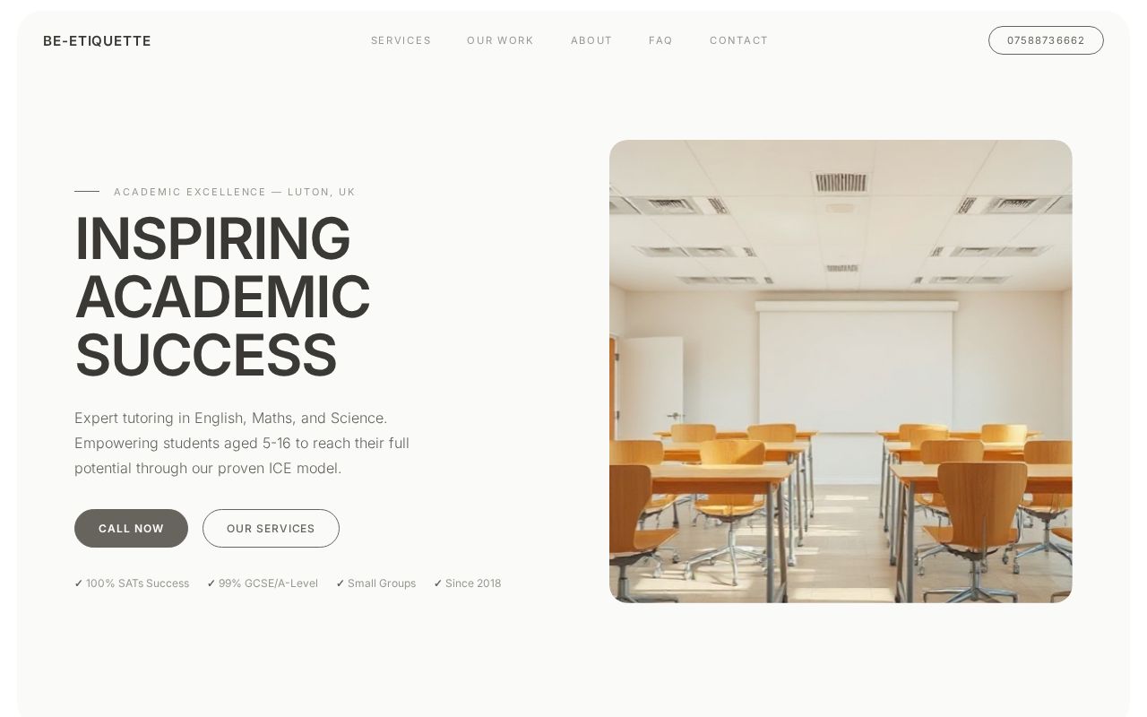 Your new website
