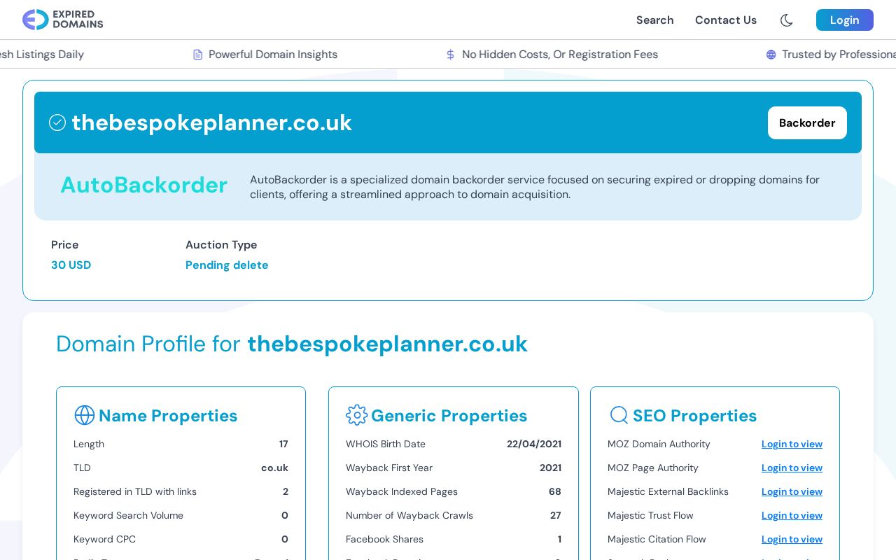 Your current website