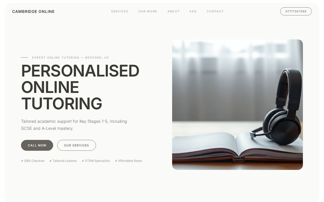 Your new website