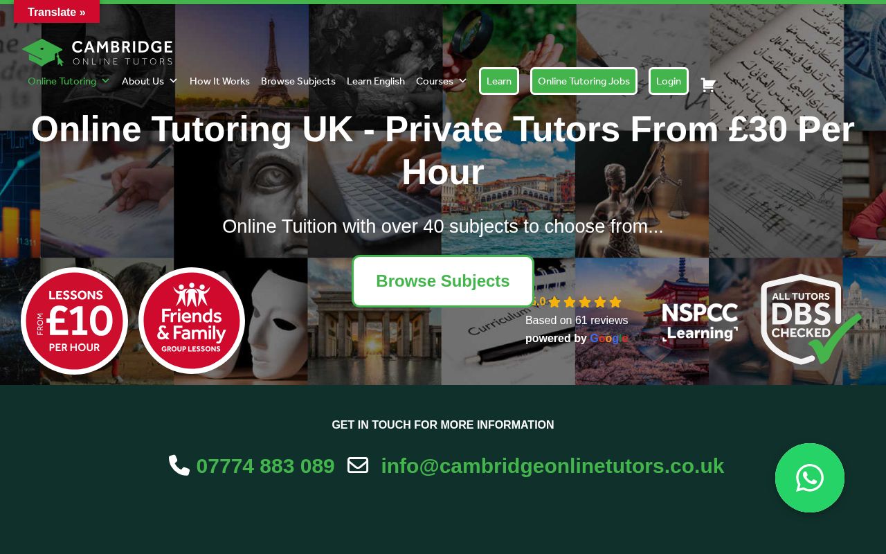 Your current website
