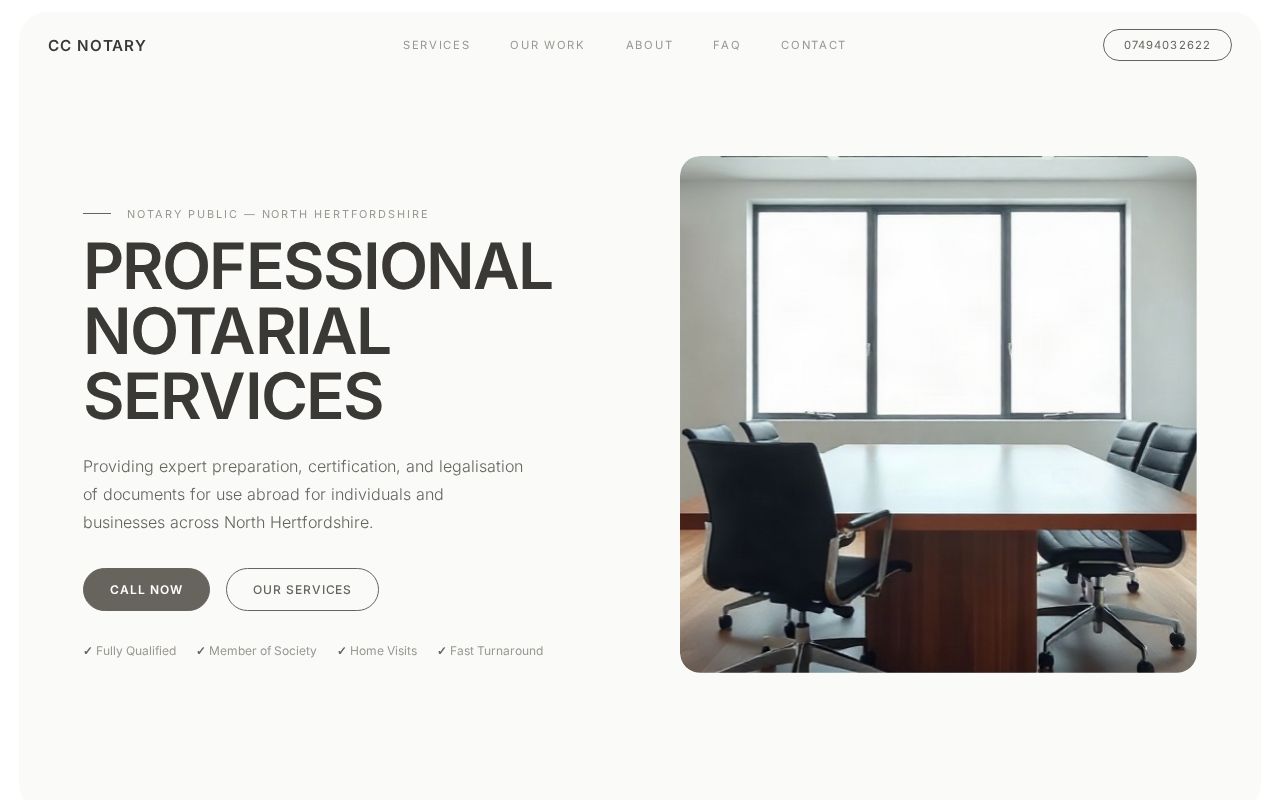 Your new website