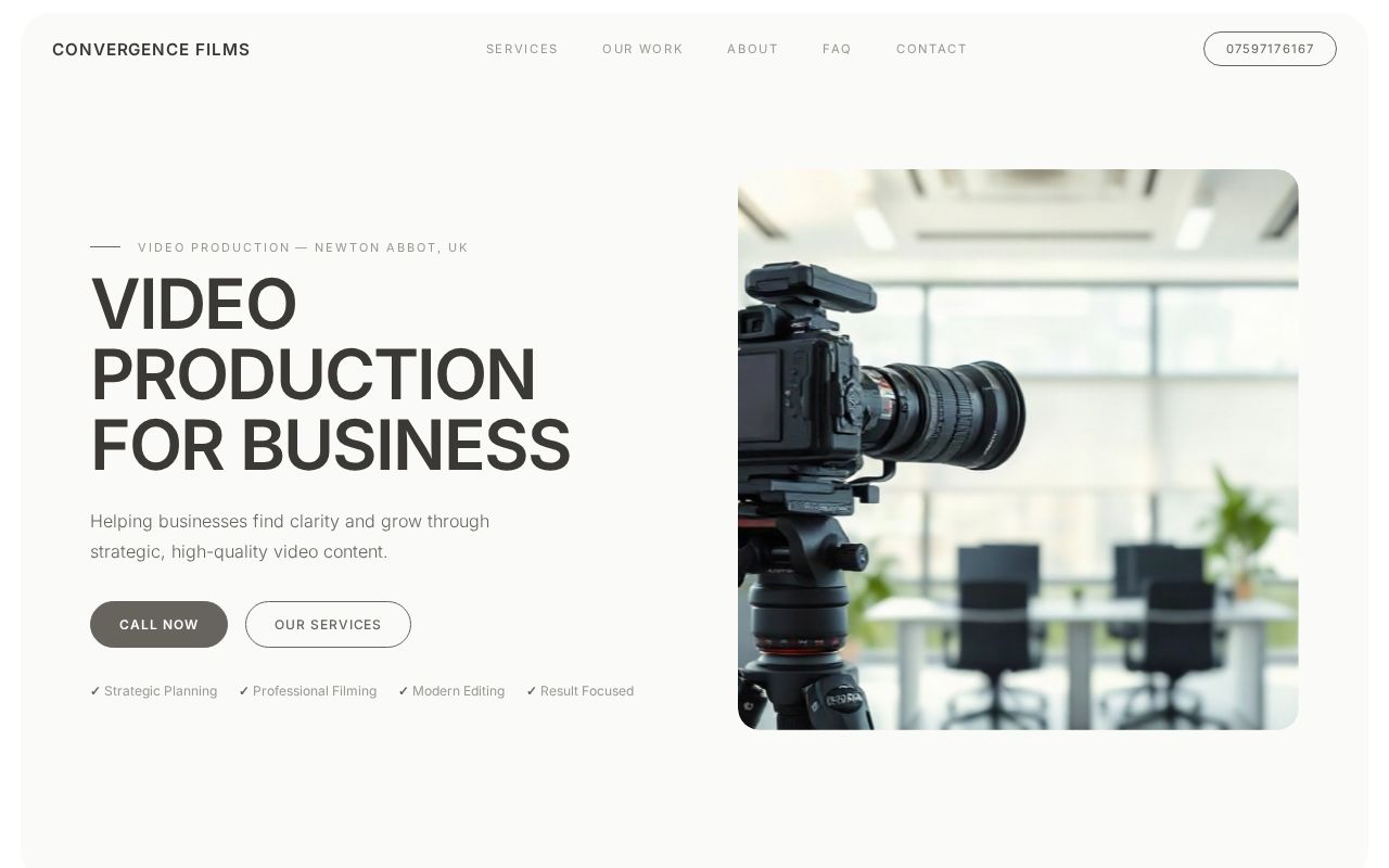 Your new website