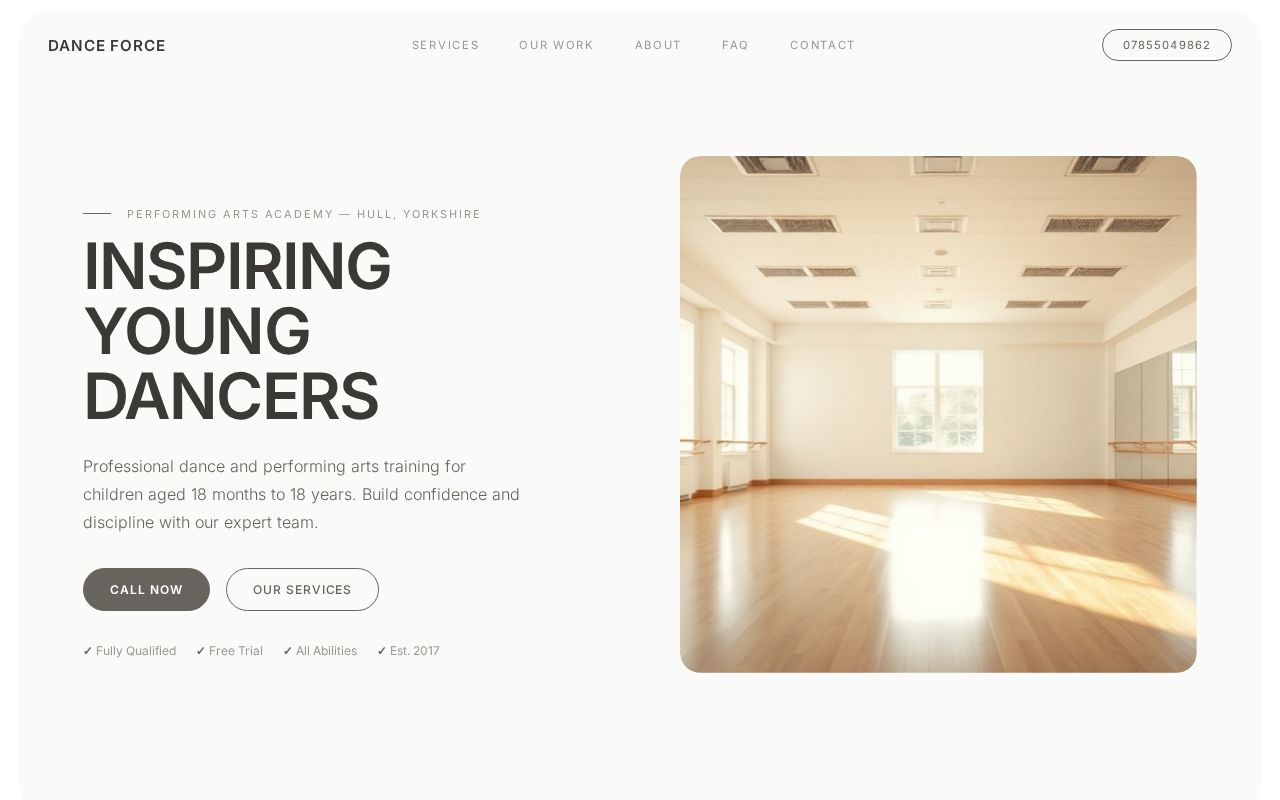Your new website