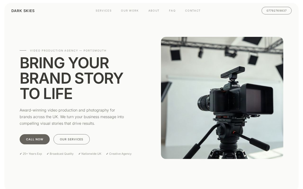 Your new website
