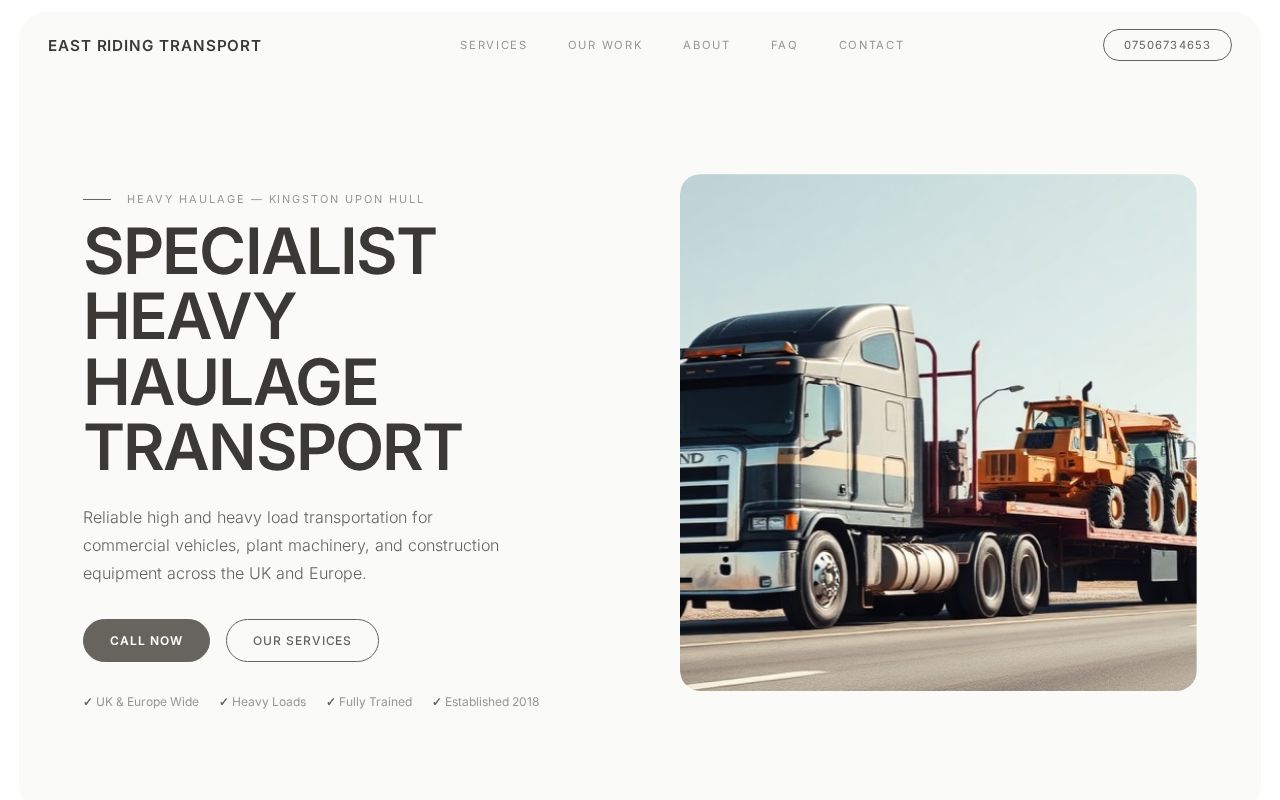Your new website