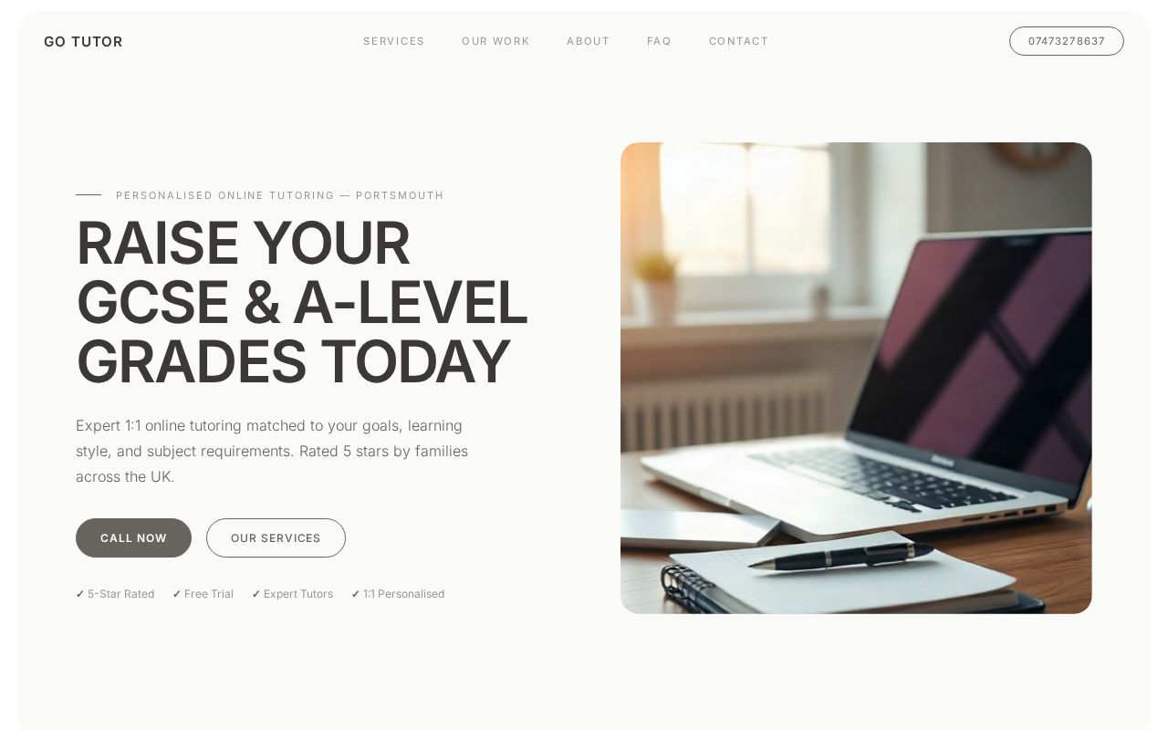 Your new website
