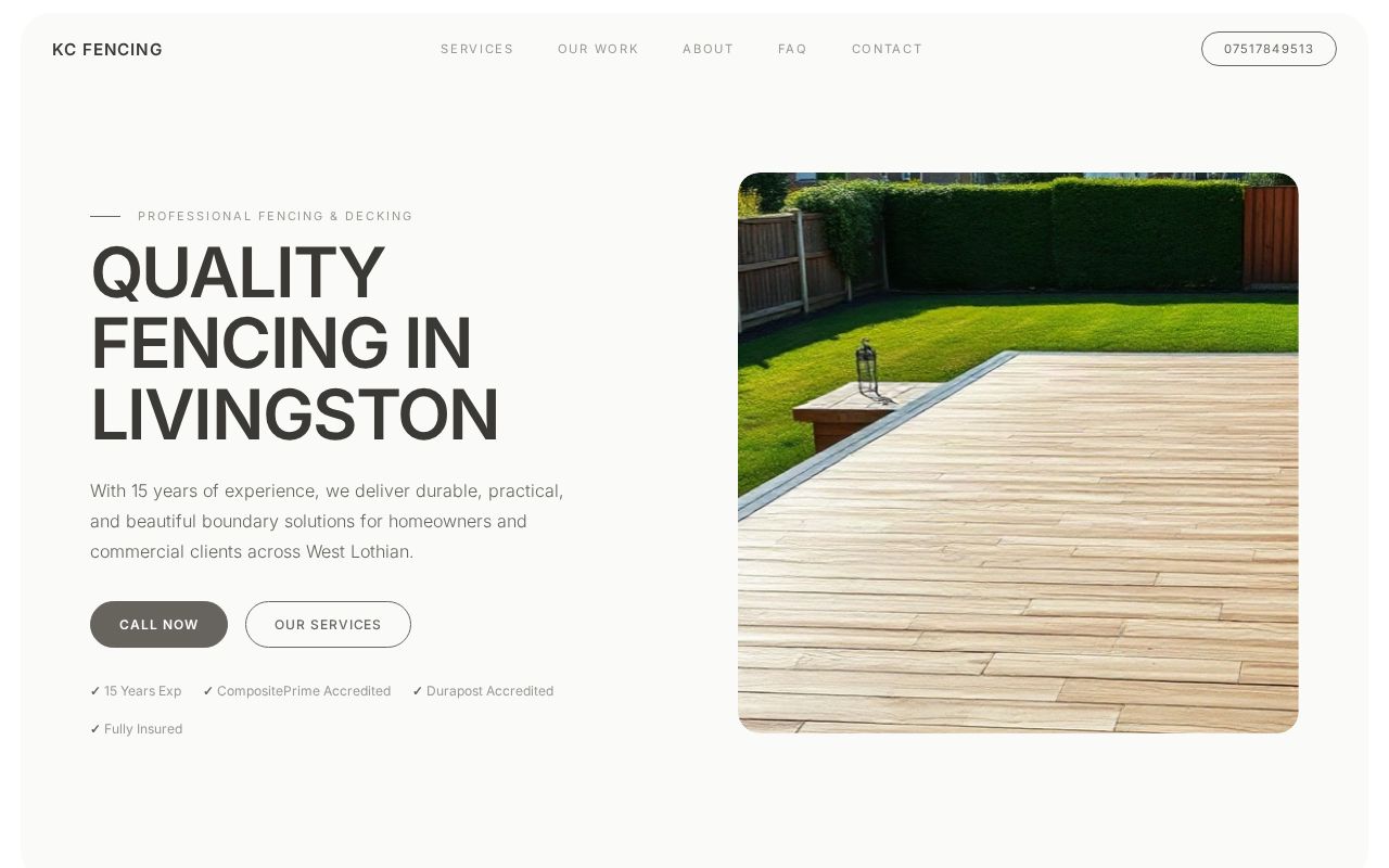 Your new website