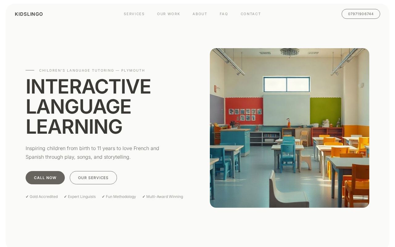 Your new website