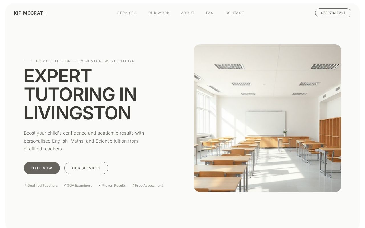 Your new website