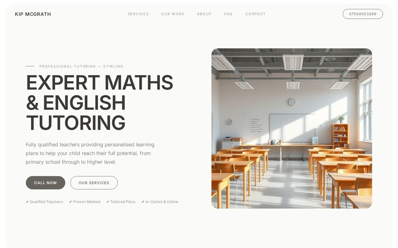 Your new website