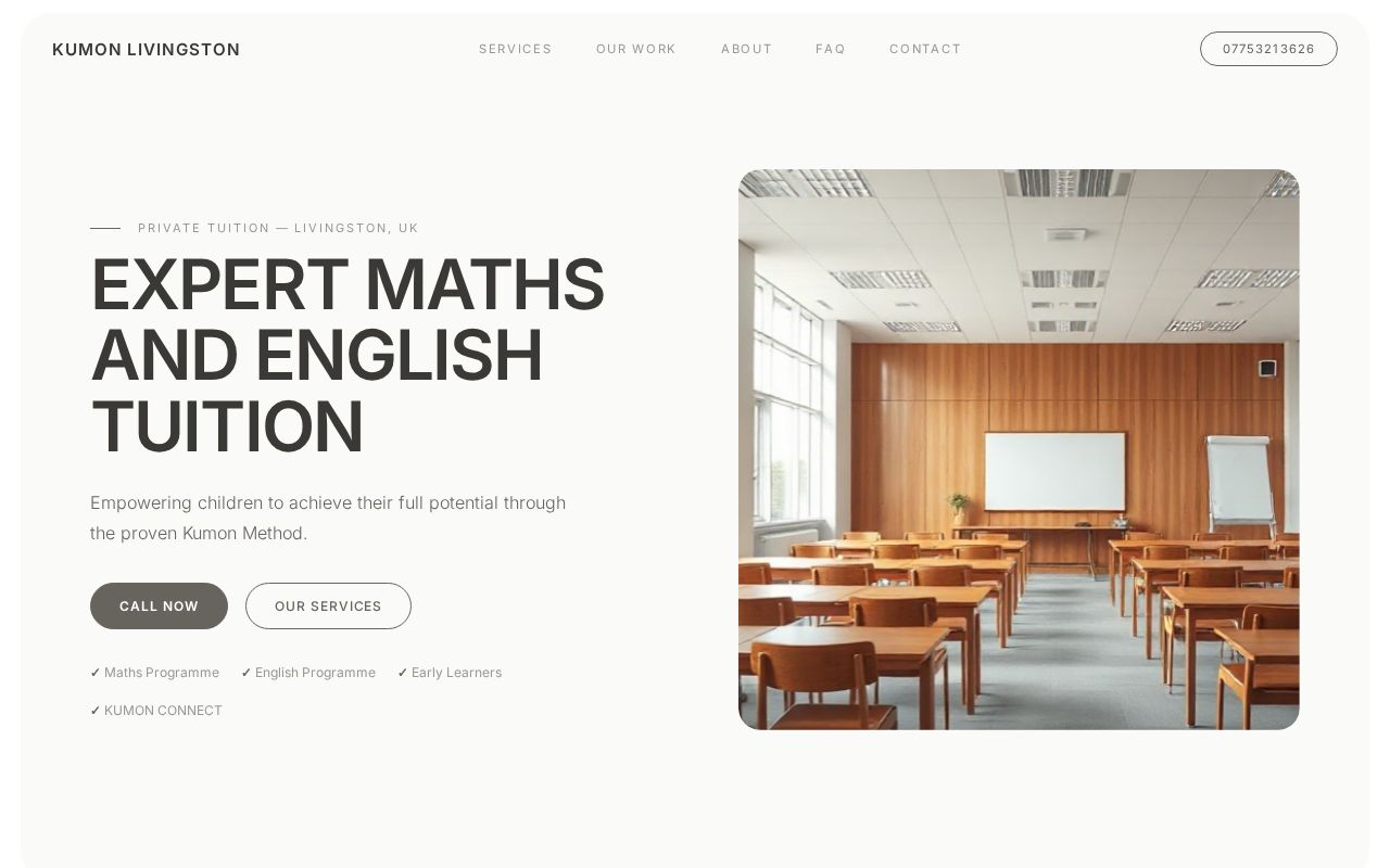 Your new website
