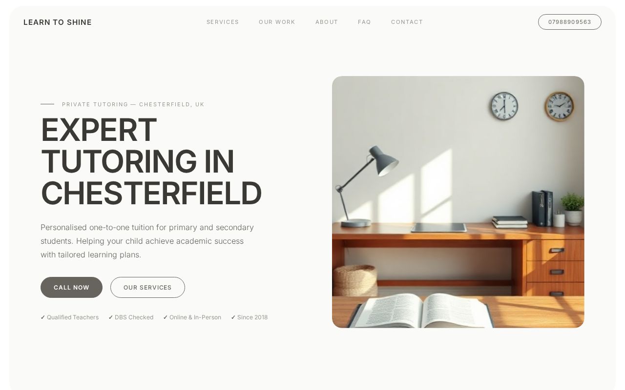 Your new website