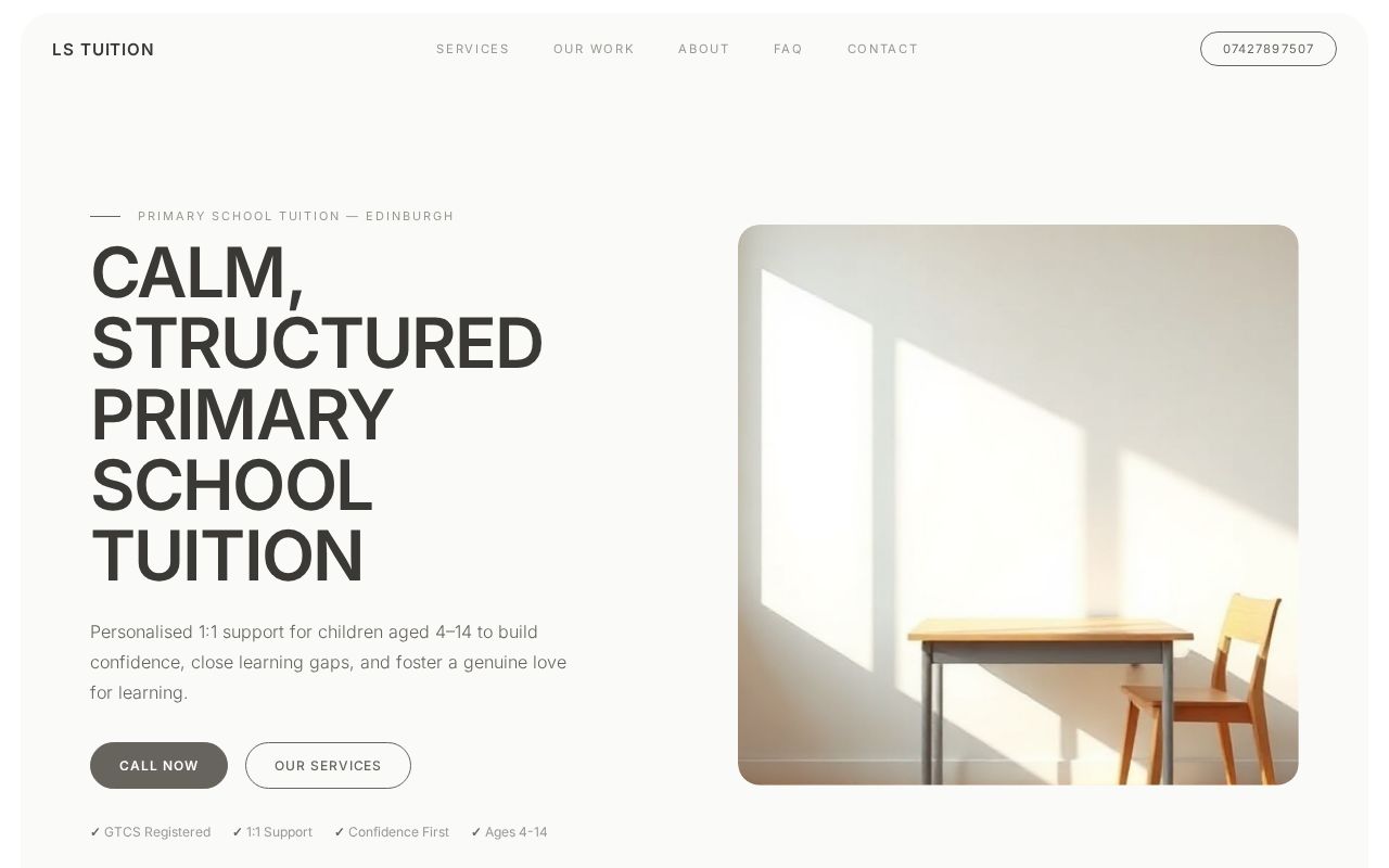 Your new website
