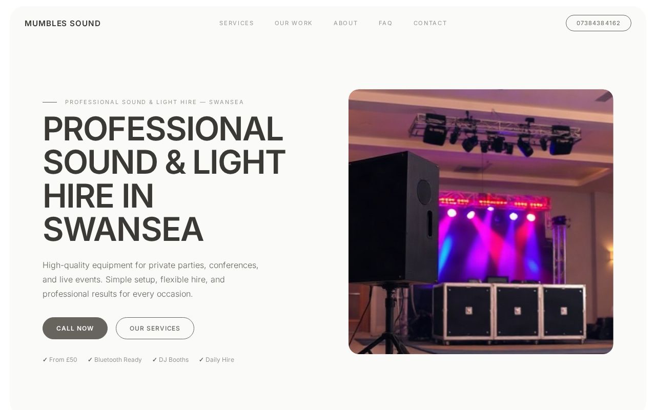 Your new website