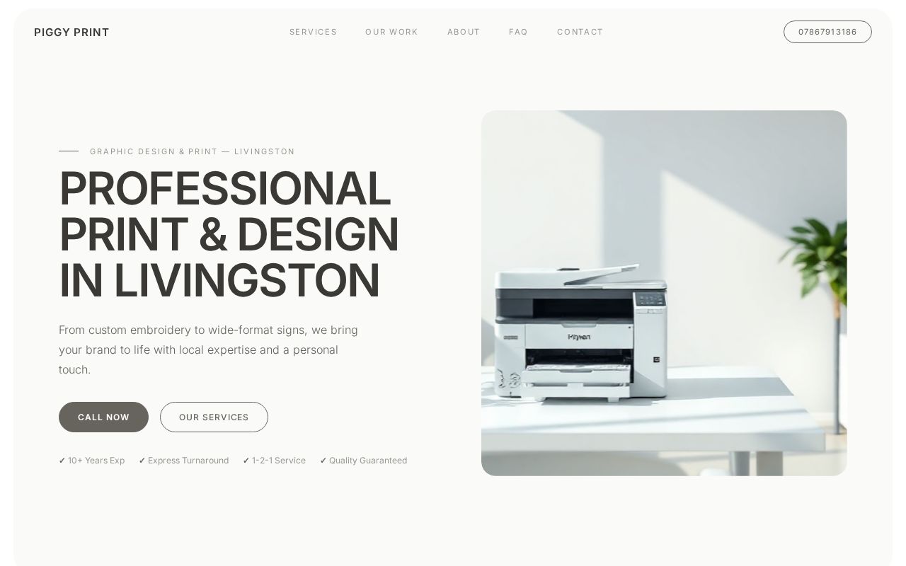 Your new website