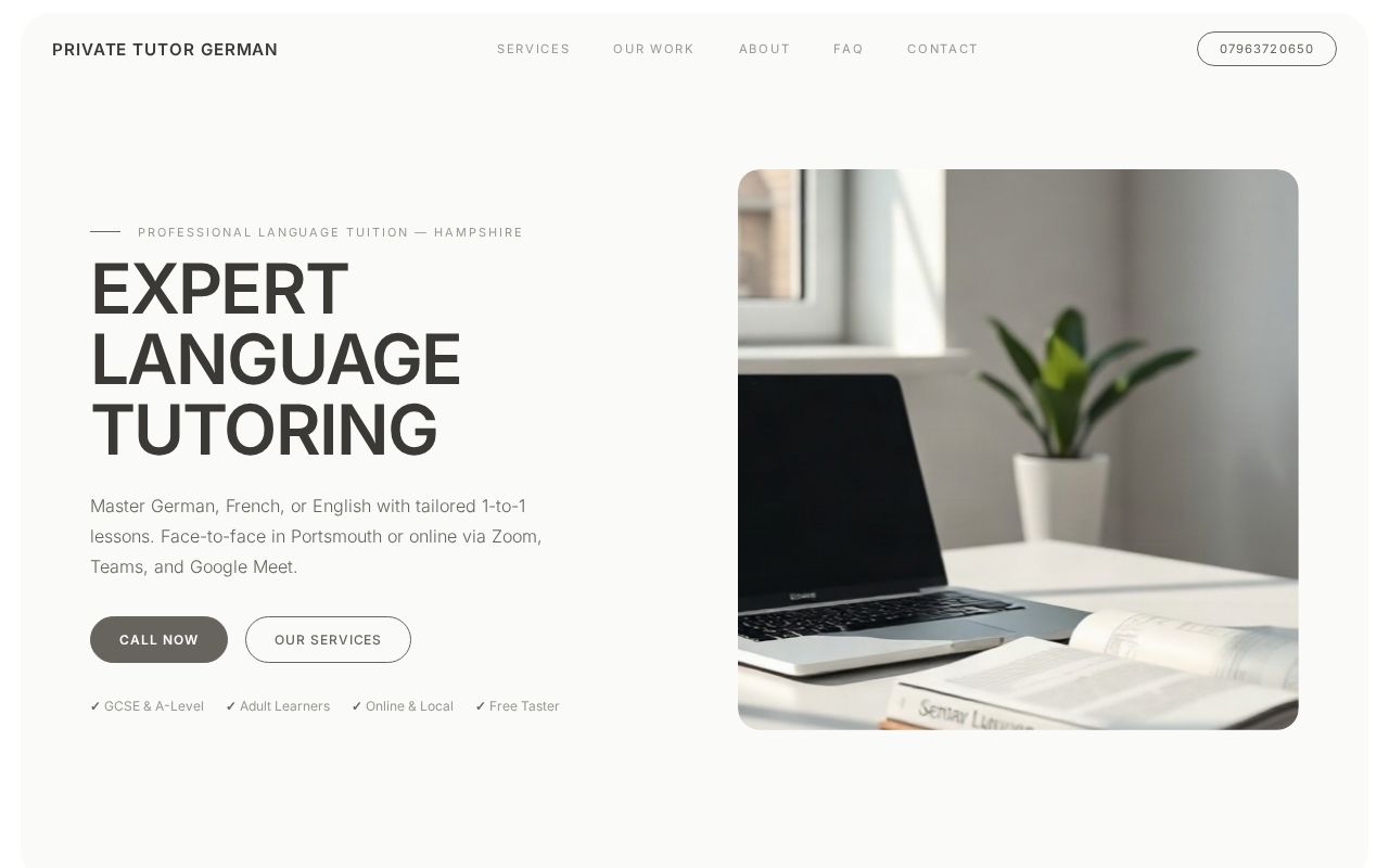 Your new website