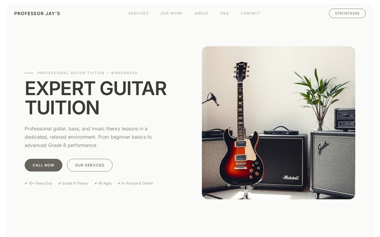 Your new website