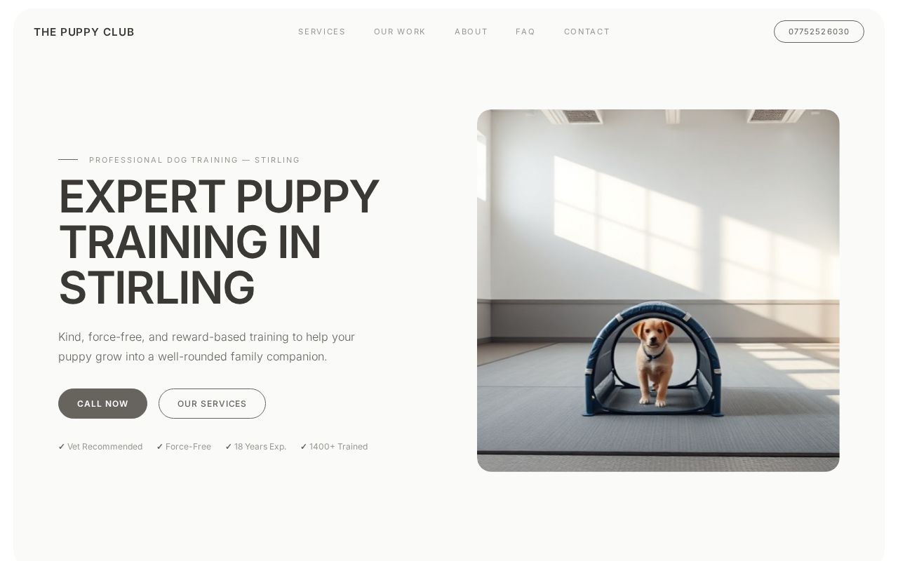 Your new website