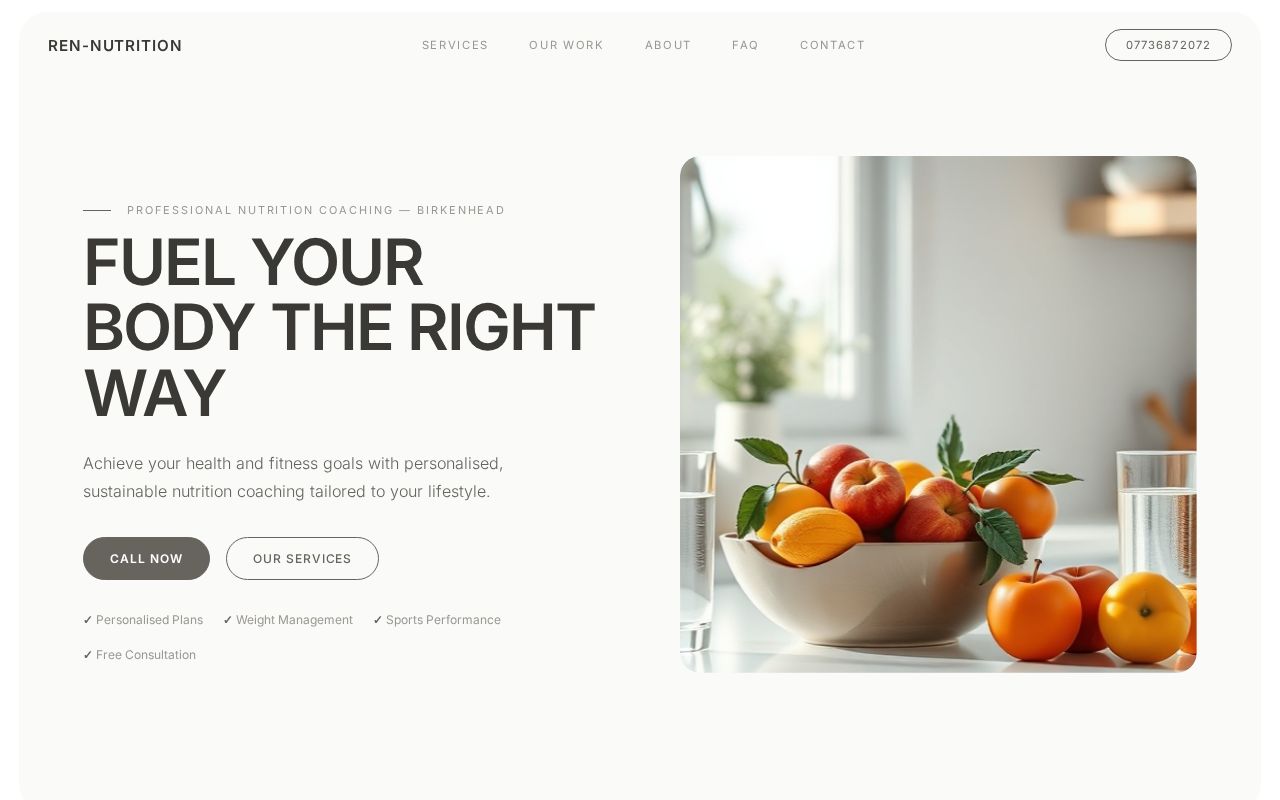 Your new website