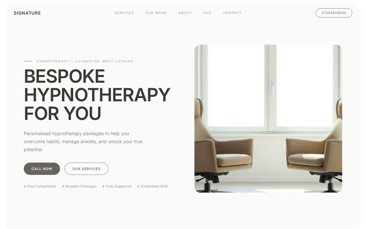 Your new website