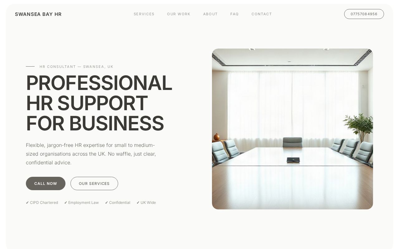 Your new website