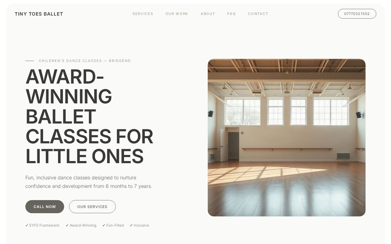 Your new website