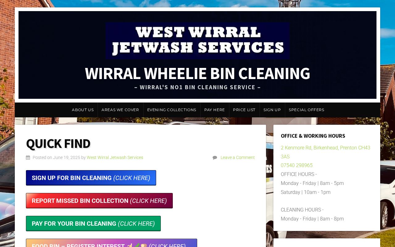 Your current website