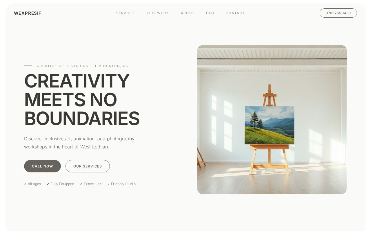 Your new website