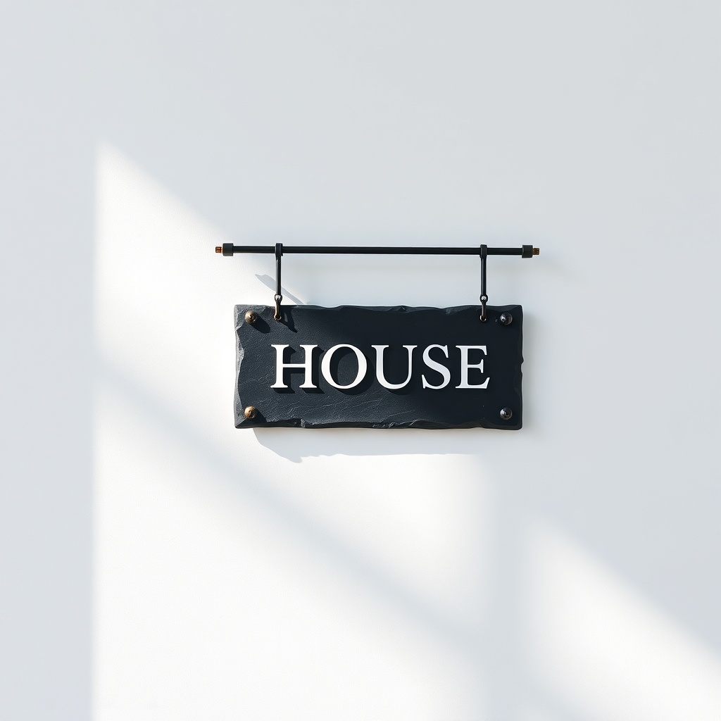Dead Cwtchy - Sublimation Photo Sketch Art Slate House Sign